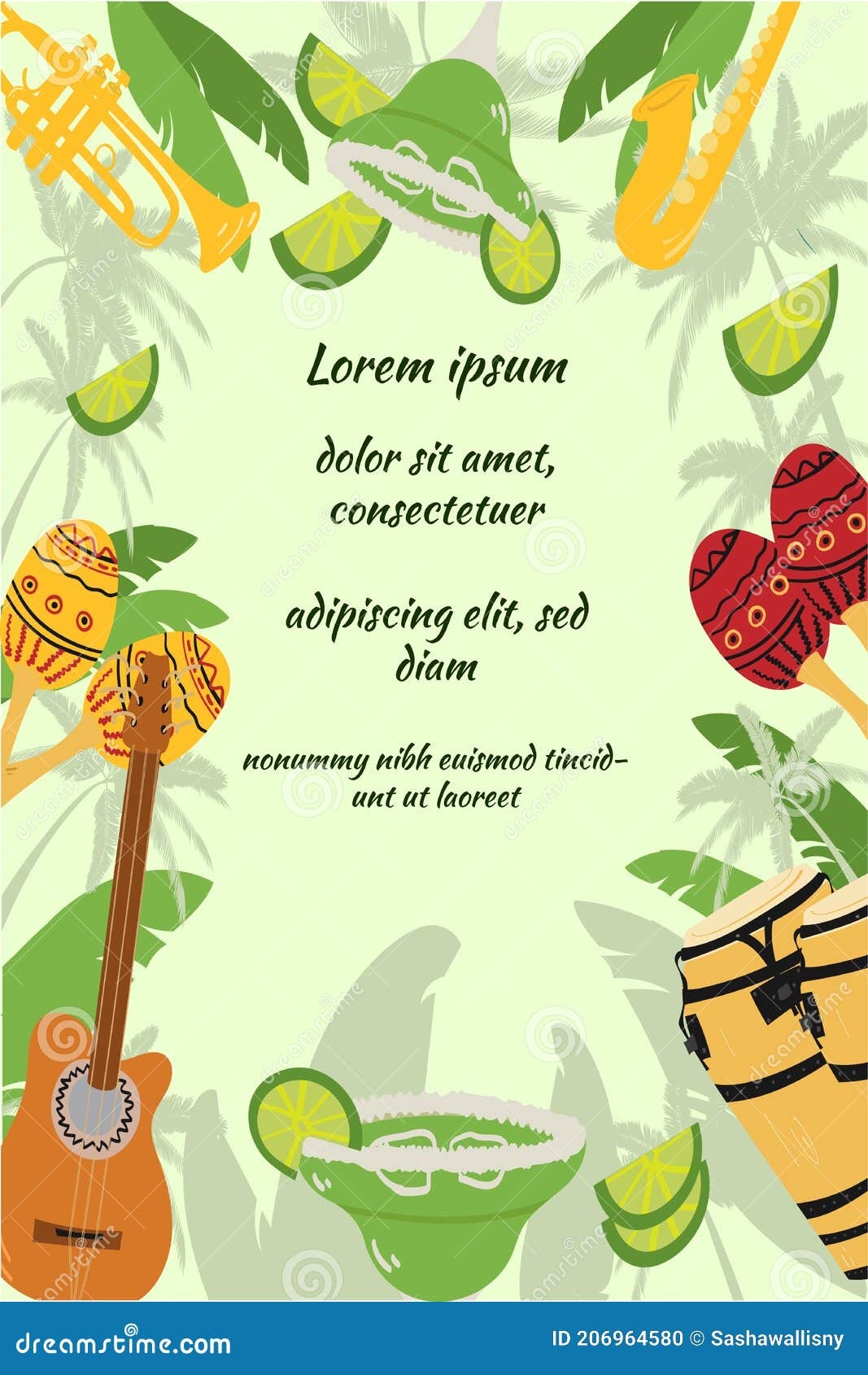 cuban invitation template
