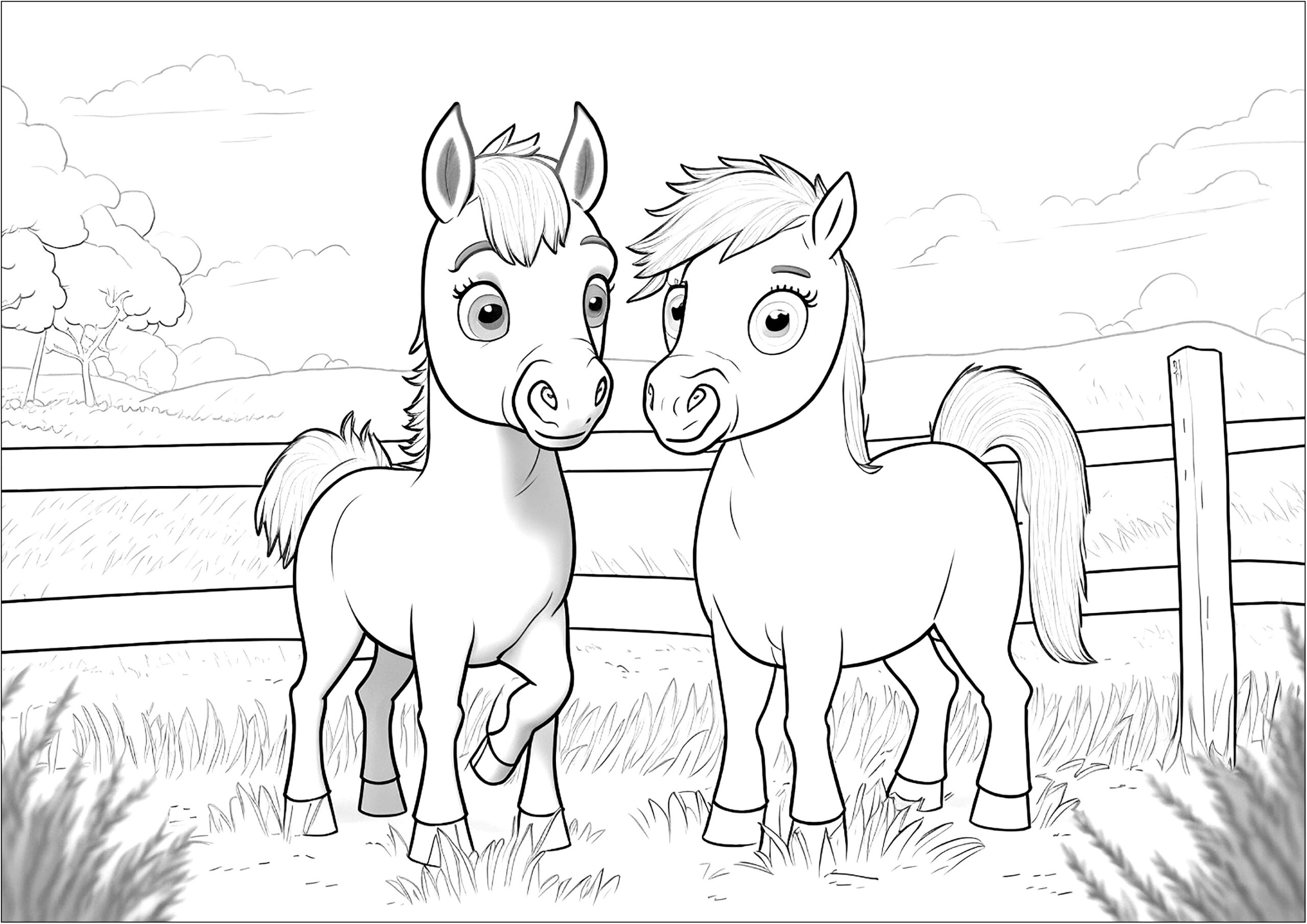 Coloring Pages Horses Printable