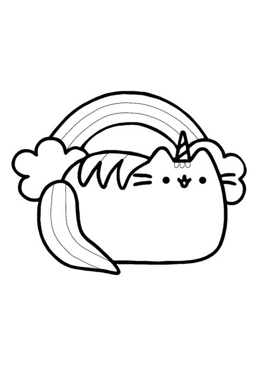 Unicorn Cat Coloring Pages