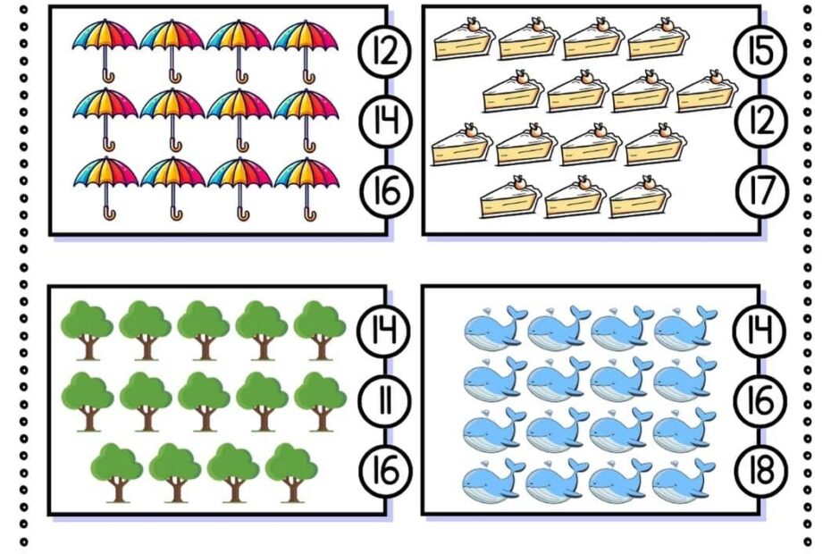 Free 1 20 Counting Worksheets Teach Prints