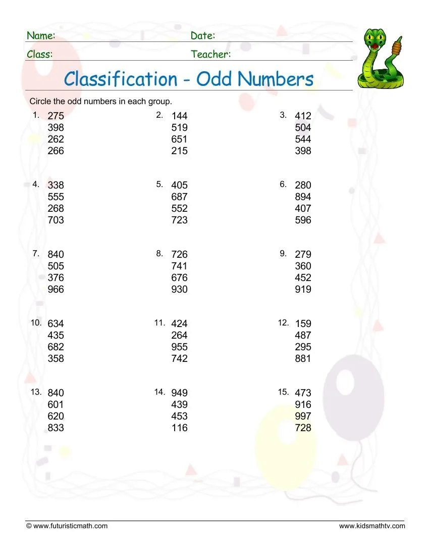 Free Numbers Math Worksheets Pdf Download Math Champions