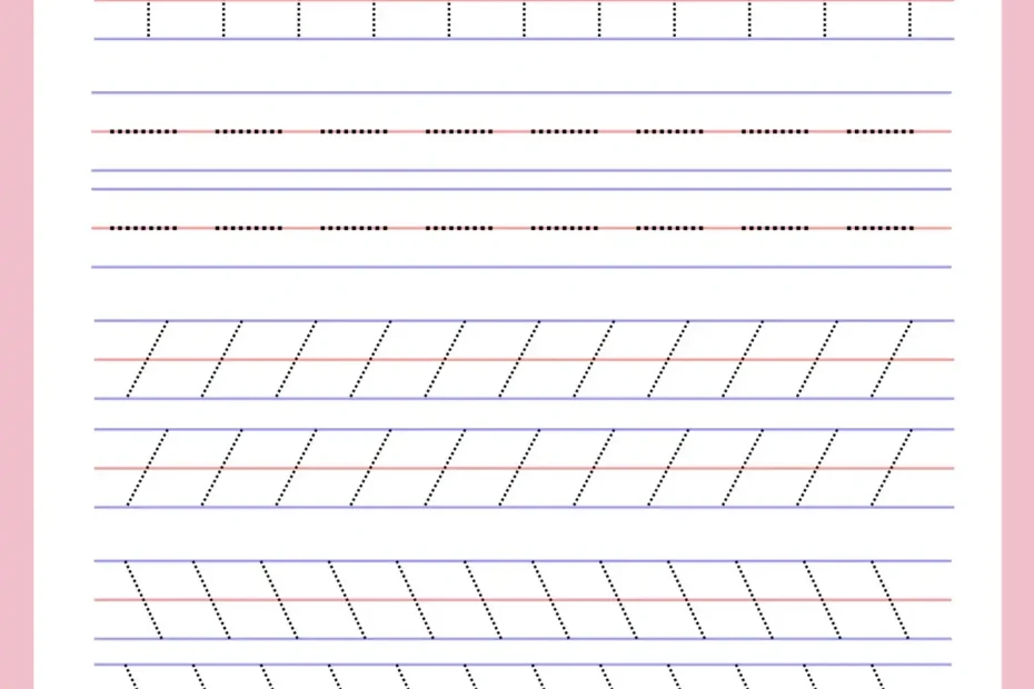 Tracing Lines Worksheets PDF Free Download For Kids Worksheet World